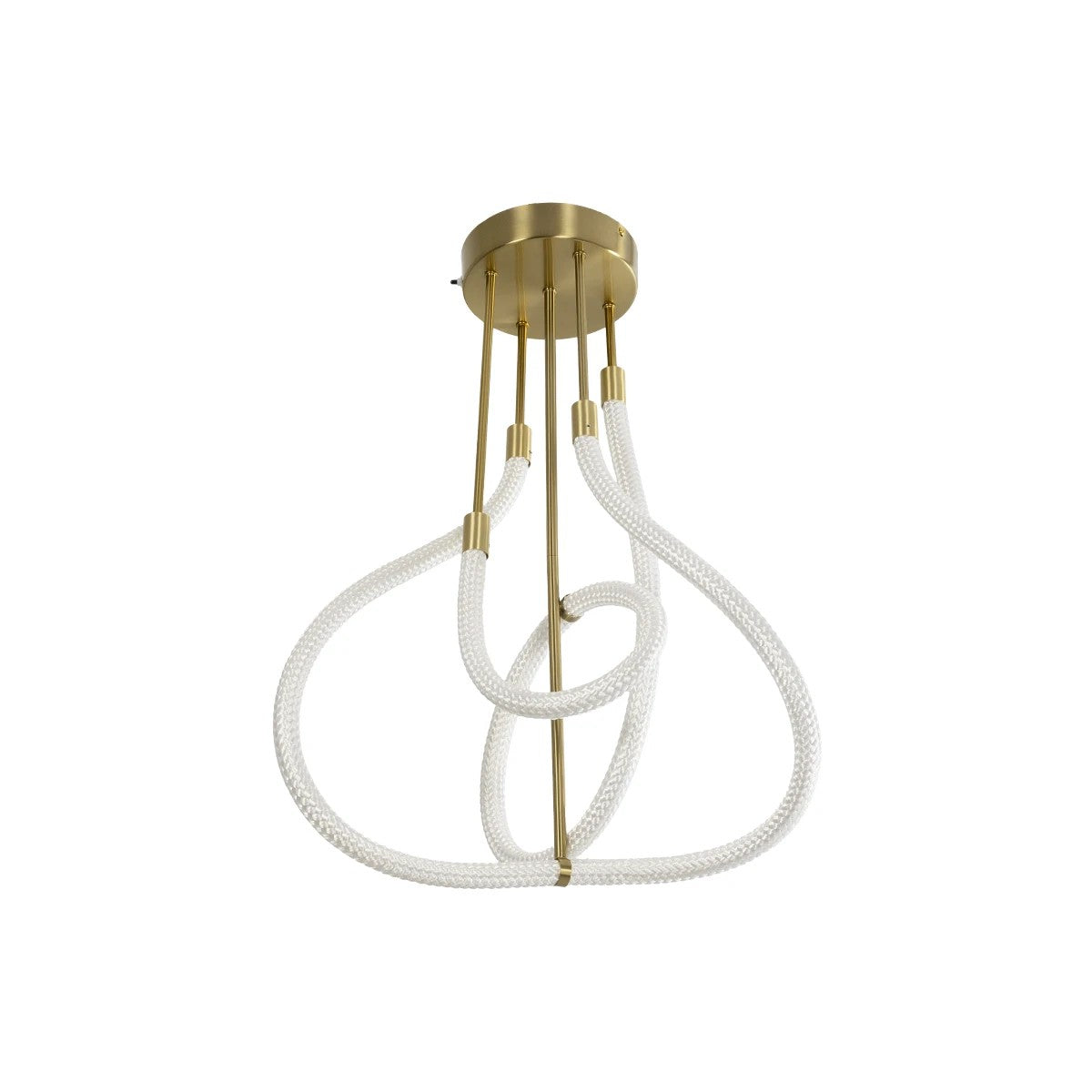 GLOW KLV-101-0152 Φωτιστικό Οροφής LED 40W 4000lm 360° AC 220-240V IP20 Ρυθμιζόμενο Λευκό CCT με Χειριστήριο από 2700K έως 6000K Dimmable - Lumileds SMD Chip - Χρυσό Πλατίνα - Μ50 x Π50 x Υ70