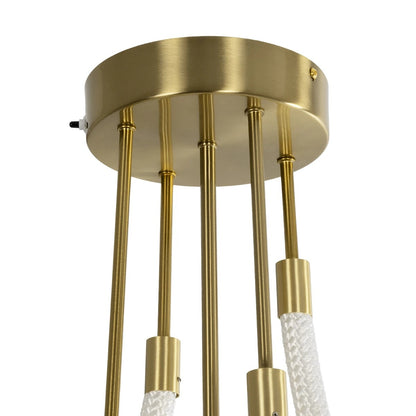 GLOW KLV-101-0152 Φωτιστικό Οροφής LED 40W 4000lm 360° AC 220-240V IP20 Ρυθμιζόμενο Λευκό CCT με Χειριστήριο από 2700K έως 6000K Dimmable - Lumileds SMD Chip - Χρυσό Πλατίνα - Μ50 x Π50 x Υ70