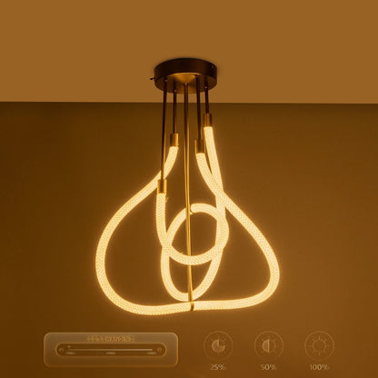 GLOW KLV-101-0152 Φωτιστικό Οροφής LED 40W 4000lm 360° AC 220-240V IP20 Ρυθμιζόμενο Λευκό CCT με Χειριστήριο από 2700K έως 6000K Dimmable - Lumileds SMD Chip - Χρυσό Πλατίνα - Μ50 x Π50 x Υ70