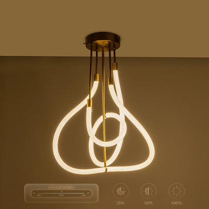 GLOW KLV-101-0152 Φωτιστικό Οροφής LED 40W 4000lm 360° AC 220-240V IP20 Ρυθμιζόμενο Λευκό CCT με Χειριστήριο από 2700K έως 6000K Dimmable - Lumileds SMD Chip - Χρυσό Πλατίνα - Μ50 x Π50 x Υ70