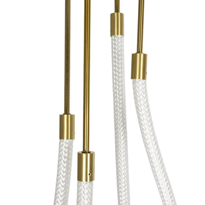 GLOW KLV-101-0153 Φωτιστικό Οροφής LED 42W 4200lm 360° AC 220-240V IP20 Ρυθμιζόμενο Λευκό CCT με Χειριστήριο από 2700K έως 6000K Dimmable - Lumileds SMD Chip - Χρυσό Πλατίνα - Μ50 x Π50 x Υ70