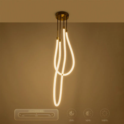 GLOW KLV-101-0153 Φωτιστικό Οροφής LED 42W 4200lm 360° AC 220-240V IP20 Ρυθμιζόμενο Λευκό CCT με Χειριστήριο από 2700K έως 6000K Dimmable - Lumileds SMD Chip - Χρυσό Πλατίνα - Μ50 x Π50 x Υ70