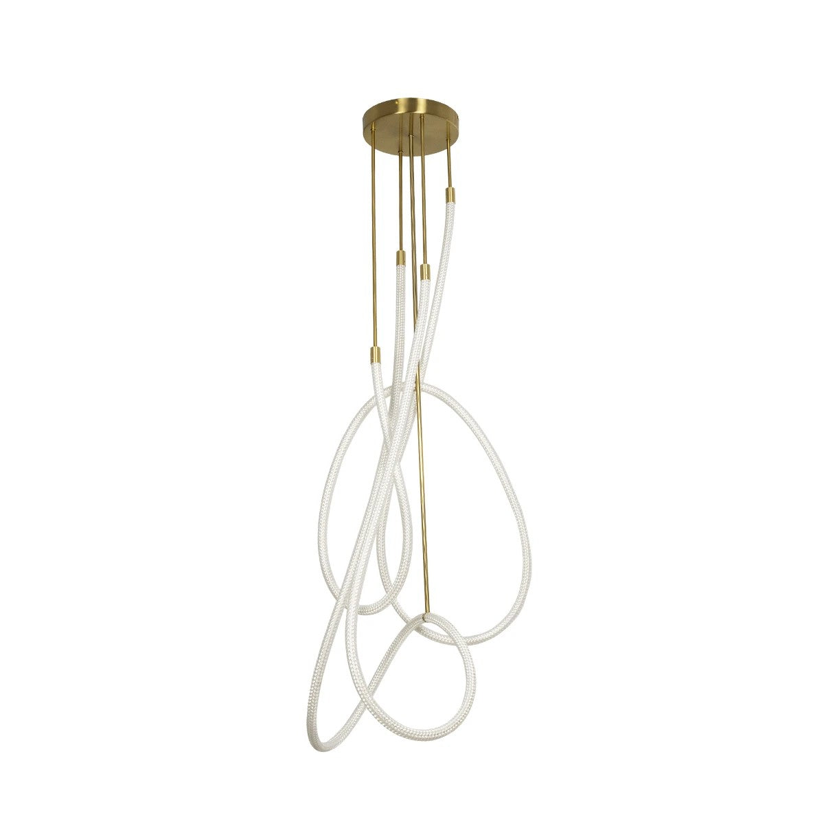 GLOW KLV-101-0154 Φωτιστικό Οροφής LED 85W 8500lm 360° AC 220-240V IP20 Ρυθμιζόμενο Λευκό CCT με Χειριστήριο από 2700K έως 6000K Dimmable - Lumileds SMD Chip - Χρυσό Πλατίνα - Μ100 x Π100 x Υ140