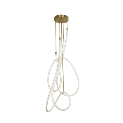 GLOW KLV-101-0154 Φωτιστικό Οροφής LED 85W 8500lm 360° AC 220-240V IP20 Ρυθμιζόμενο Λευκό CCT με Χειριστήριο από 2700K έως 6000K Dimmable - Lumileds SMD Chip - Χρυσό Πλατίνα - Μ100 x Π100 x Υ140