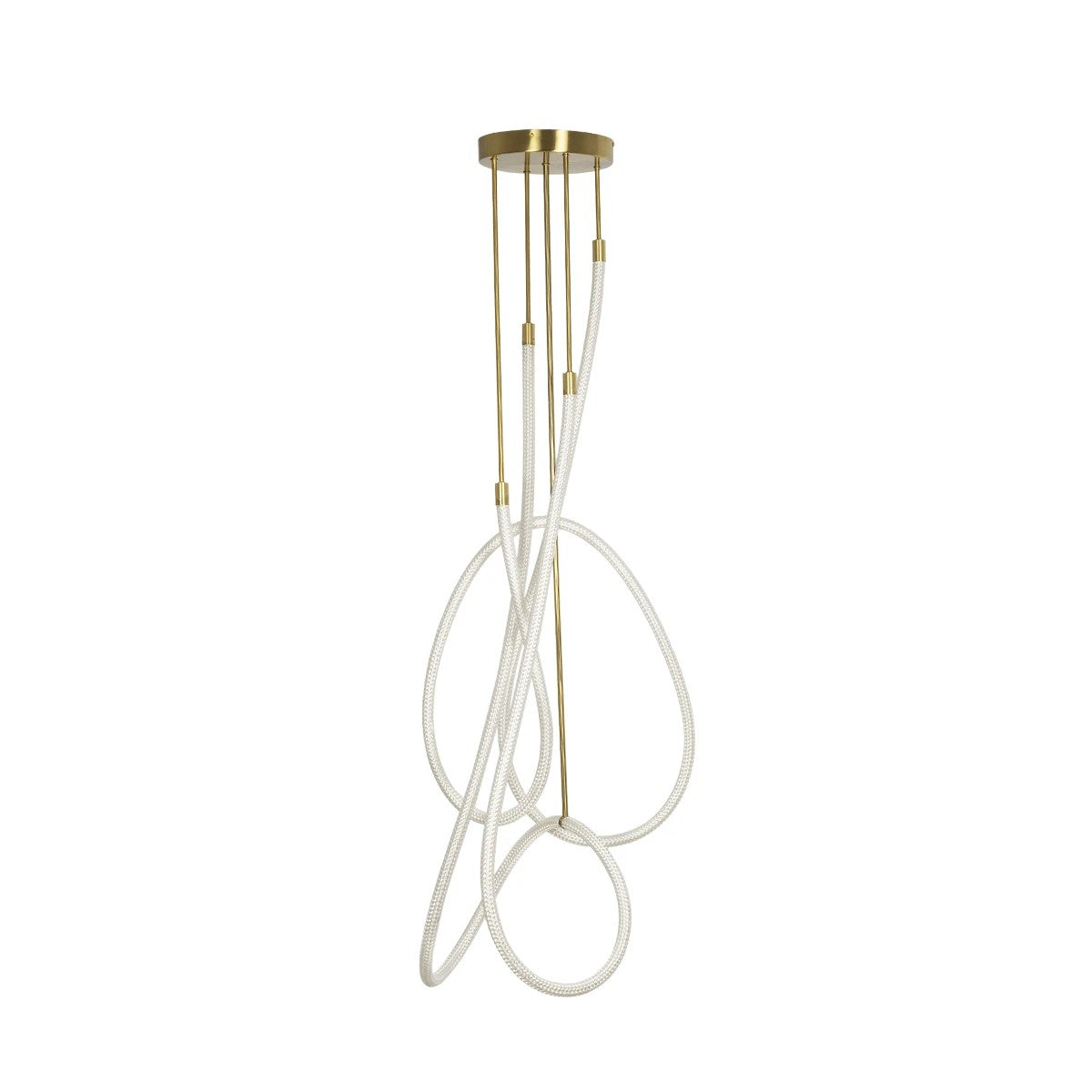 GLOW KLV-101-0154 Φωτιστικό Οροφής LED 85W 8500lm 360° AC 220-240V IP20 Ρυθμιζόμενο Λευκό CCT με Χειριστήριο από 2700K έως 6000K Dimmable - Lumileds SMD Chip - Χρυσό Πλατίνα - Μ100 x Π100 x Υ140