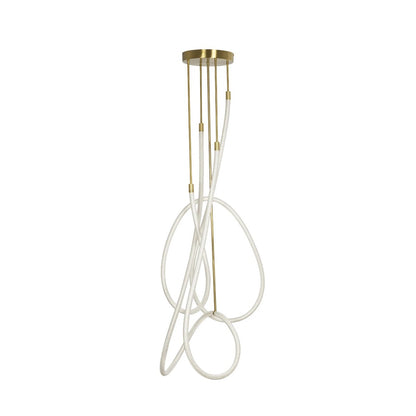 GLOW KLV-101-0154 Φωτιστικό Οροφής LED 85W 8500lm 360° AC 220-240V IP20 Ρυθμιζόμενο Λευκό CCT με Χειριστήριο από 2700K έως 6000K Dimmable - Lumileds SMD Chip - Χρυσό Πλατίνα - Μ100 x Π100 x Υ140