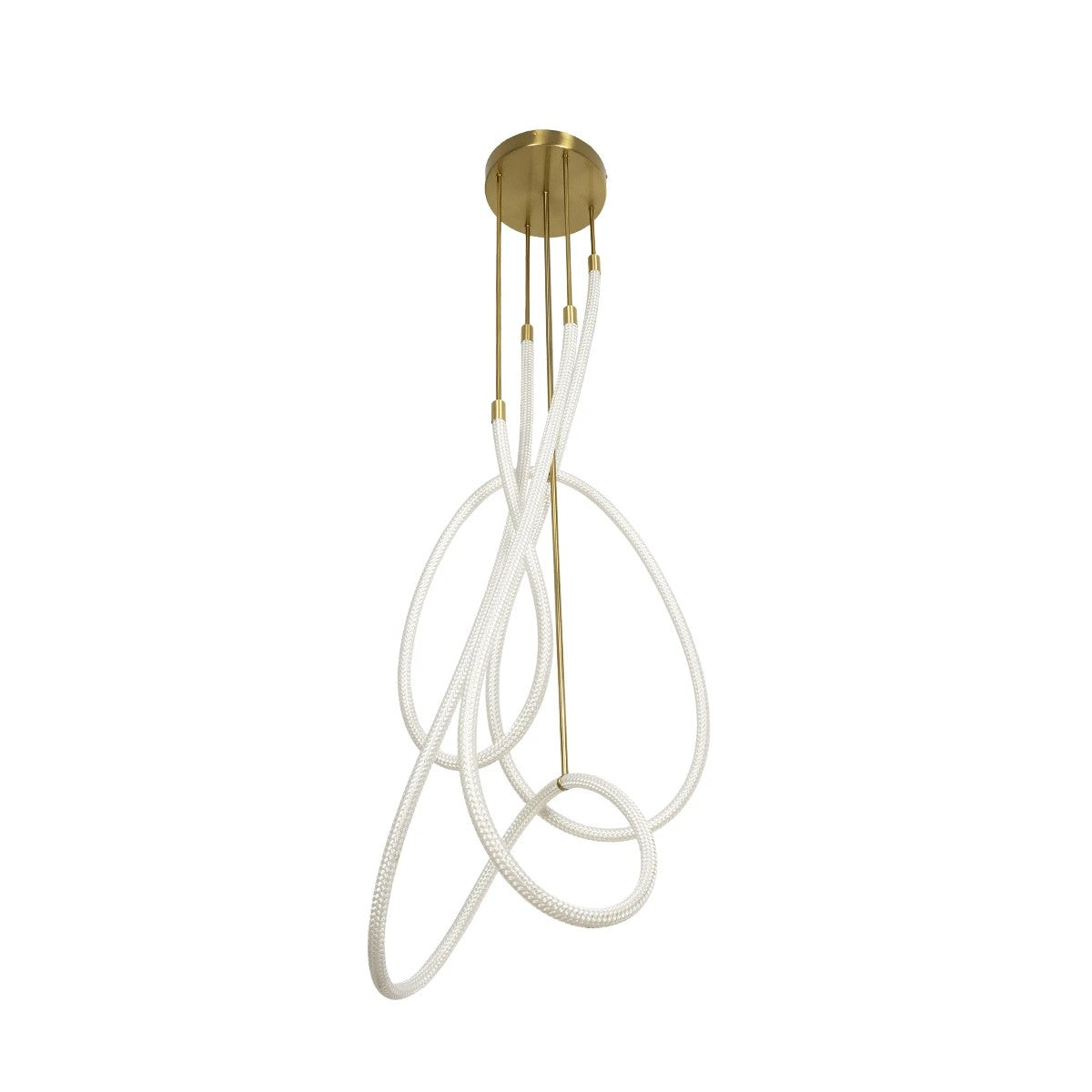 GLOW KLV-101-0154 Φωτιστικό Οροφής LED 85W 8500lm 360° AC 220-240V IP20 Ρυθμιζόμενο Λευκό CCT με Χειριστήριο από 2700K έως 6000K Dimmable - Lumileds SMD Chip - Χρυσό Πλατίνα - Μ100 x Π100 x Υ140