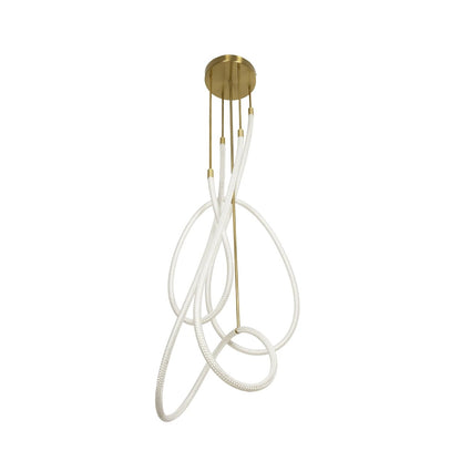 GLOW KLV-101-0154 Φωτιστικό Οροφής LED 85W 8500lm 360° AC 220-240V IP20 Ρυθμιζόμενο Λευκό CCT με Χειριστήριο από 2700K έως 6000K Dimmable - Lumileds SMD Chip - Χρυσό Πλατίνα - Μ100 x Π100 x Υ140