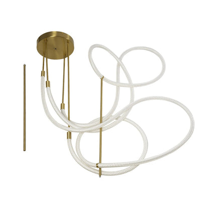 GLOW KLV-101-0154 Φωτιστικό Οροφής LED 85W 8500lm 360° AC 220-240V IP20 Ρυθμιζόμενο Λευκό CCT με Χειριστήριο από 2700K έως 6000K Dimmable - Lumileds SMD Chip - Χρυσό Πλατίνα - Μ100 x Π100 x Υ140