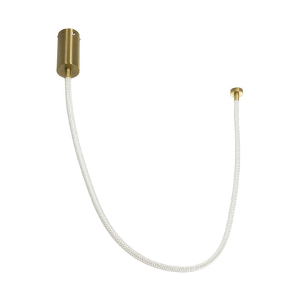 GLOW KLV-101-0155 Κρεμαστό Φωτιστικό Οροφής LED 27W 2700lm 360° AC 220-240V IP20 Ρυθμιζόμενο Λευκό CCT με Χειριστήριο από 2700K έως 6000K Dimmable - Lumileds SMD Chip - Χρυσό Πλατίνα - Μ90 x Π9 x Υ95