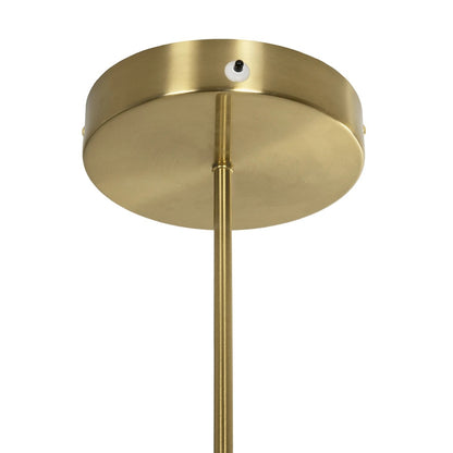 GLOW KLV-101-0156 Κρεμαστό Φωτιστικό Οροφής LED 34W 3400lm 360° AC 220-240V IP20 Ρυθμιζόμενο Λευκό CCT με Χειριστήριο από 2700K έως 6000K Dimmable - Lumileds SMD Chip - Χρυσό Πλατίνα - Μ20 x Π35 x Υ120