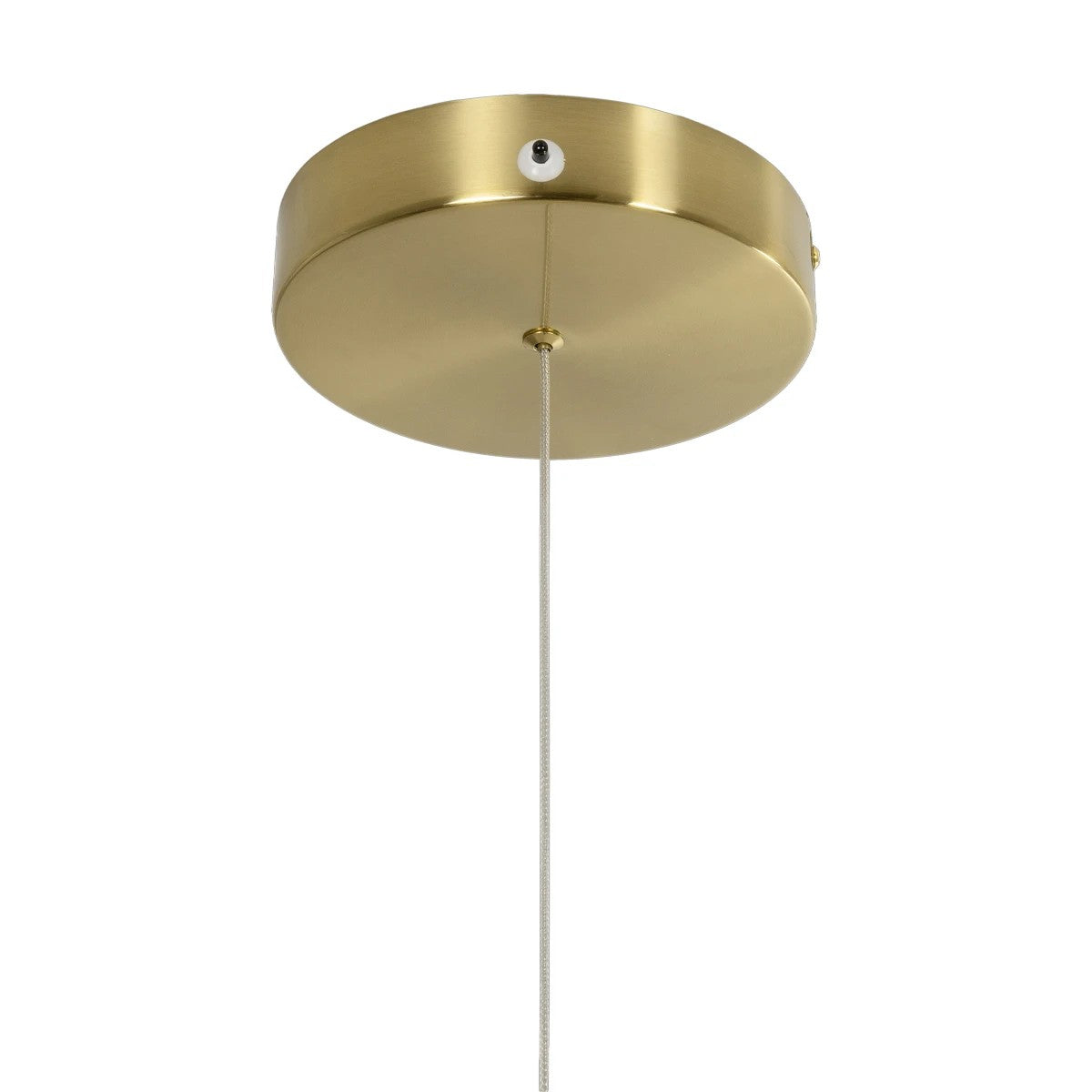GLOW KLV-101-0157 Κρεμαστό Φωτιστικό Οροφής LED 65W 6500lm 360° AC 220-240V IP20 Ρυθμιζόμενο Λευκό CCT με Χειριστήριο από 2700K έως 6000K Dimmable - Lumileds SMD Chip - Σατινέ Χρυσό Βούρτσας - Μ150 x Π70 x Υ90
