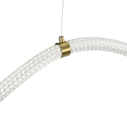 GLOW KLV-101-0158 Pendant LED Ceiling Light 105W 10500lm 360° AC 220-240V IP20 Adjustable White CCT with Remote Control from 2700K to 6000K Dimmable - Lumileds SMD Chip - Gold Platinum - L180 x W180 x H110