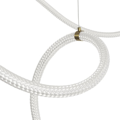 GLOW KLV-101-0158 Pendant LED Ceiling Light 105W 10500lm 360° AC 220-240V IP20 Adjustable White CCT with Remote Control from 2700K to 6000K Dimmable - Lumileds SMD Chip - Gold Platinum - L180 x W180 x H110