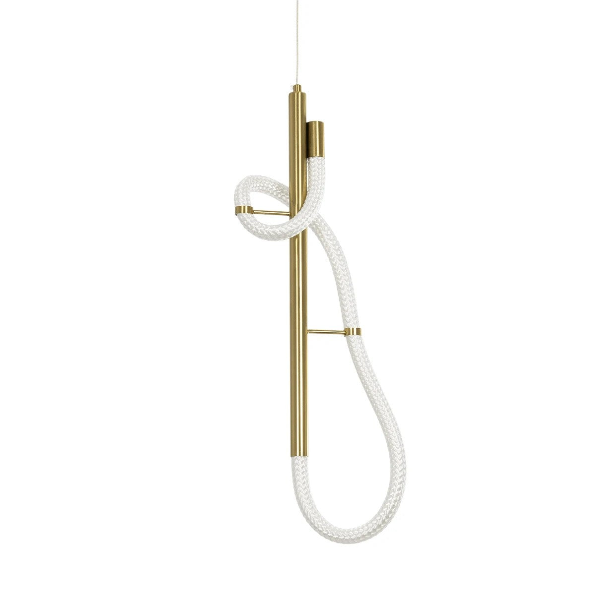 GLOW KLV-101-0159 Κρεμαστό Φωτιστικό Οροφής LED 24W 2400lm 360° AC 220-240V IP20 Ρυθμιζόμενο Λευκό CCT με On/Off 2700K/4500K/6000K - Lumileds SMD Chip - Χρυσό Πλατίνα - Μ24 x Π10 x Υ62