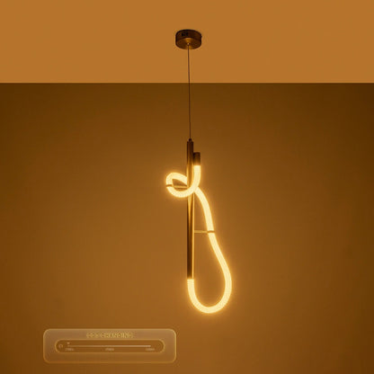 GLOW KLV-101-0159 Κρεμαστό Φωτιστικό Οροφής LED 24W 2400lm 360° AC 220-240V IP20 Ρυθμιζόμενο Λευκό CCT με On/Off 2700K/4500K/6000K - Lumileds SMD Chip - Χρυσό Πλατίνα - Μ24 x Π10 x Υ62