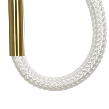 GLOW KLV-101-0160 Κρεμαστό Φωτιστικό Οροφής LED 24W 2400lm 360° AC 220-240V IP20 Ρυθμιζόμενο Λευκό CCT με On/Off 2700K/4500K/6000K - Lumileds SMD Chip - Χρυσό Πλατίνα - Μ30 x Π17 x Υ66