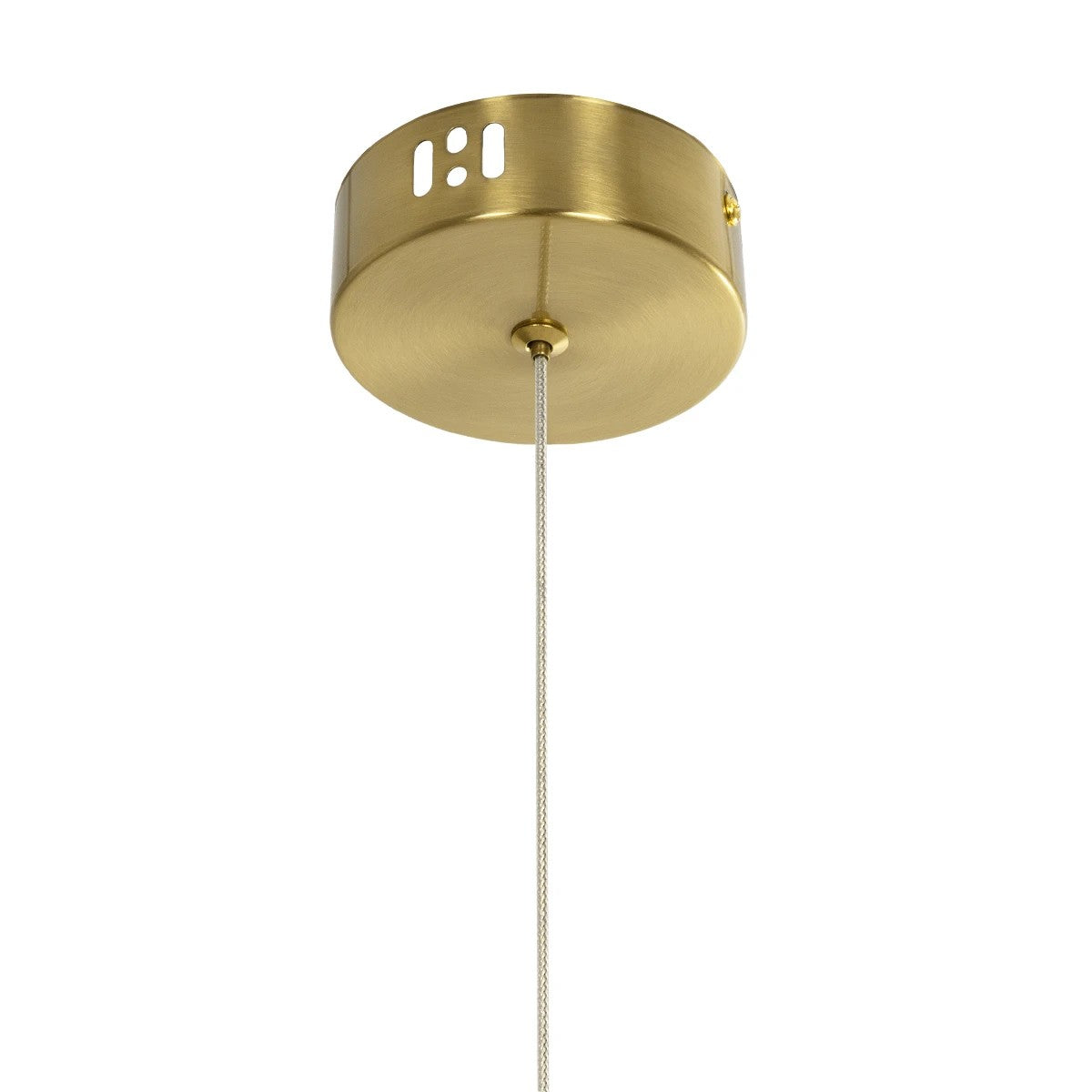 GLOW KLV-101-0160 Κρεμαστό Φωτιστικό Οροφής LED 24W 2400lm 360° AC 220-240V IP20 Ρυθμιζόμενο Λευκό CCT με On/Off 2700K/4500K/6000K - Lumileds SMD Chip - Χρυσό Πλατίνα - Μ30 x Π17 x Υ66