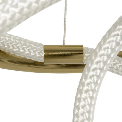 GLOW KLV-101-0161 Κρεμαστό Φωτιστικό Οροφής LED 30W 3000lm 360° AC 220-240V IP20 Ρυθμιζόμενο Λευκό CCT με Χειριστήριο από 2700K έως 6000K Dimmable - Lumileds SMD Chip - Χρυσό Πλατίνα - Μ40 x Π40 x Υ30