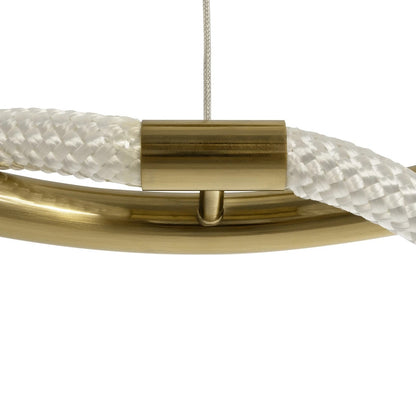 GLOW KLV-101-0162 Κρεμαστό Φωτιστικό Οροφής LED 36W 3600lm 360° AC 220-240V IP20 Ρυθμιζόμενο Λευκό CCT με Χειριστήριο από 2700K έως 6000K Dimmable - Lumileds SMD Chip - Χρυσό Πλατίνα - Μ70 x Π70 x Υ40