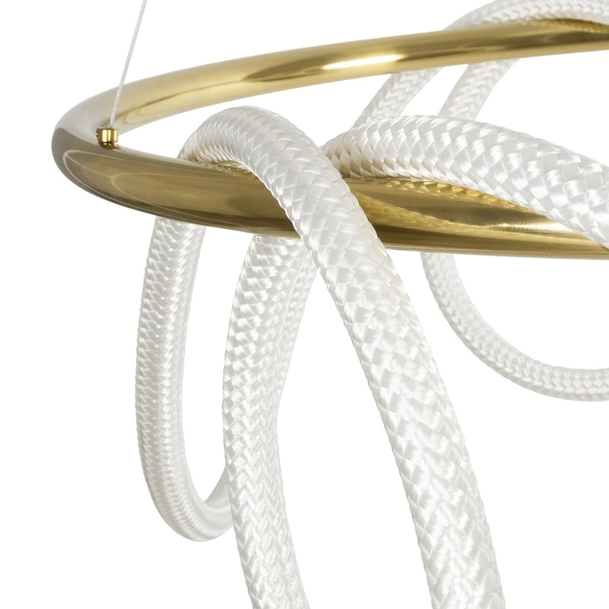 GLOW KLV-101-0164 Κρεμαστό Φωτιστικό Οροφής LED 69W 6900lm 360° AC 220-240V IP20 Ρυθμιζόμενο Λευκό CCT με Χειριστήριο από 2700K έως 6000K Dimmable - Lumileds SMD Chip - Χρυσό Πλατίνα - Μ100 x Π100 x Υ40