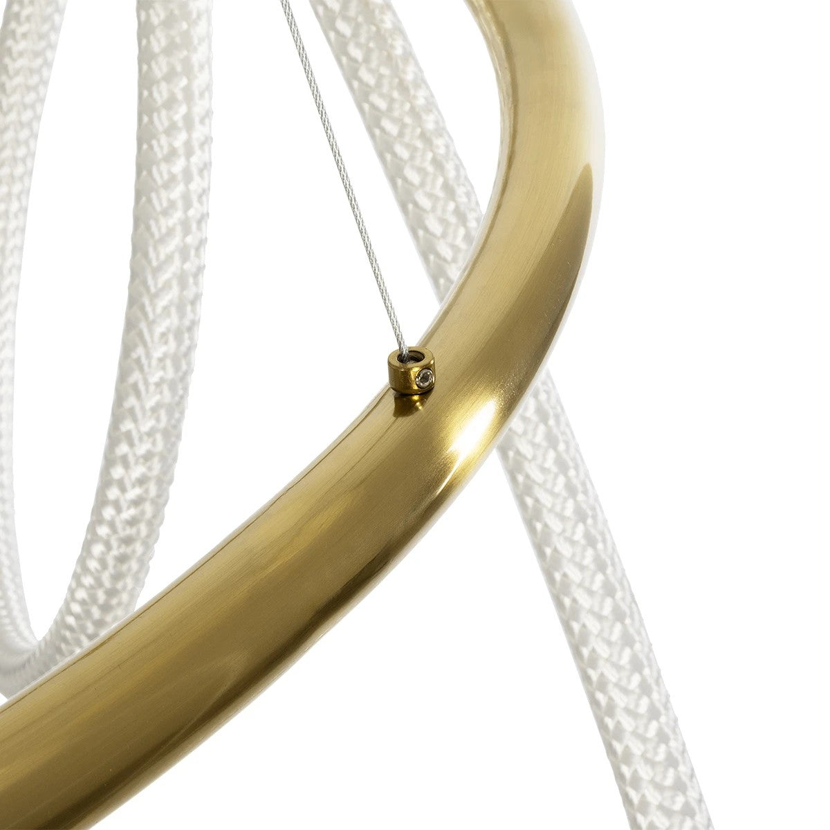 GLOW KLV-101-0164 Κρεμαστό Φωτιστικό Οροφής LED 69W 6900lm 360° AC 220-240V IP20 Ρυθμιζόμενο Λευκό CCT με Χειριστήριο από 2700K έως 6000K Dimmable - Lumileds SMD Chip - Χρυσό Πλατίνα - Μ100 x Π100 x Υ40