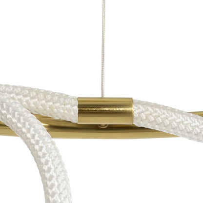 GLOW KLV-101-0164 Κρεμαστό Φωτιστικό Οροφής LED 69W 6900lm 360° AC 220-240V IP20 Ρυθμιζόμενο Λευκό CCT με Χειριστήριο από 2700K έως 6000K Dimmable - Lumileds SMD Chip - Χρυσό Πλατίνα - Μ100 x Π100 x Υ40