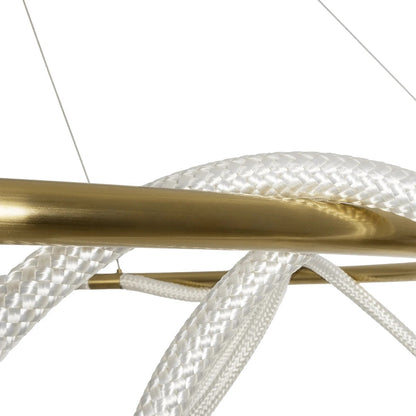 GLOW KLV-101-0165 Κρεμαστό Φωτιστικό Οροφής LED 100W 10000lm 360° AC 220-240V IP20 Ρυθμιζόμενο Λευκό CCT με Χειριστήριο από 2700K έως 6000K Dimmable - Lumileds SMD Chip - Χρυσό Πλατίνα - Μ150 x Π150 x Υ100