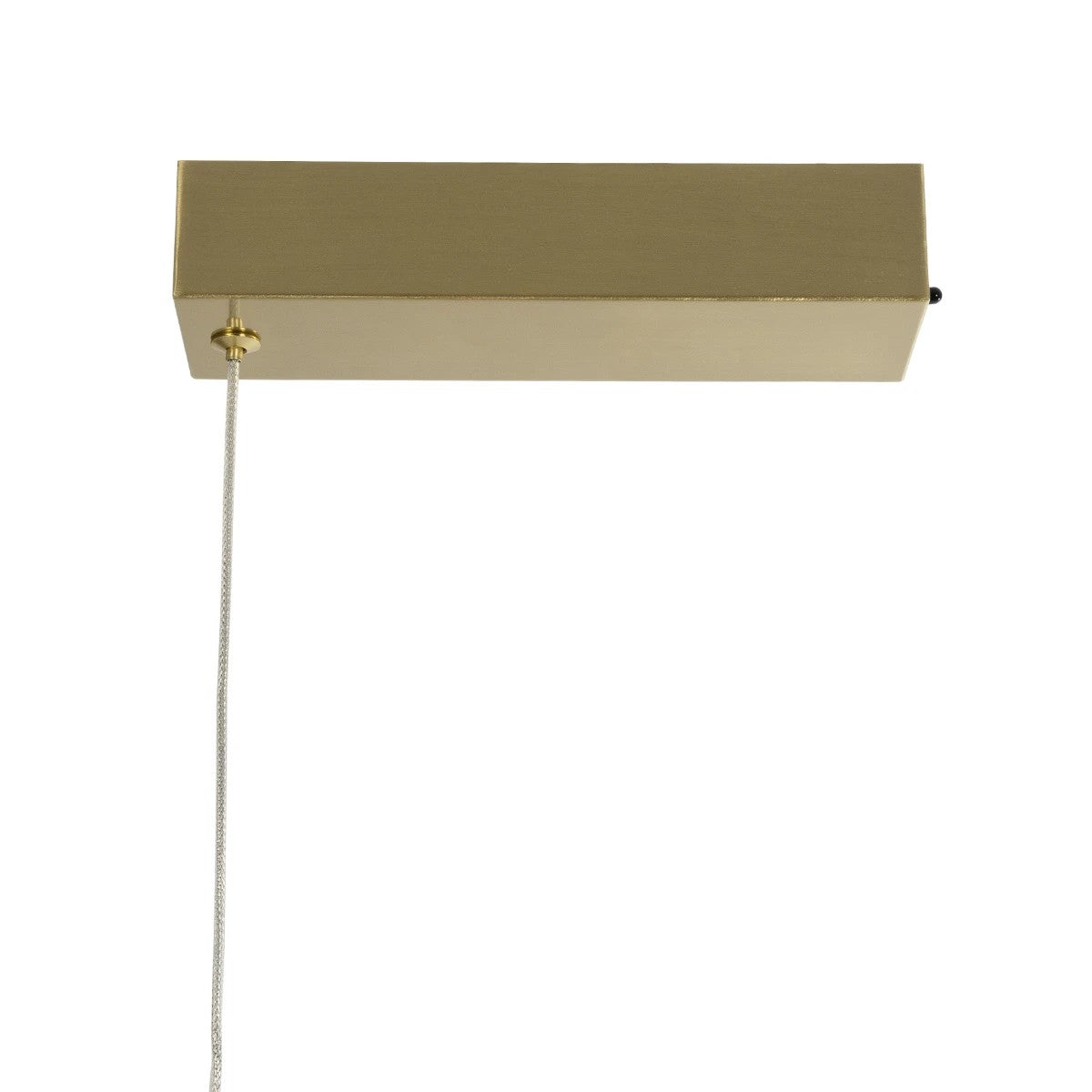 GLOW KLV-101-0166 Κρεμαστό Φωτιστικό Οροφής LED 34W 3400lm 360° AC 220-240V IP20 Ρυθμιζόμενο Λευκό CCT με Χειριστήριο από 2700K έως 6000K Dimmable - Lumileds SMD Chip - Χρυσό Πλατίνα - Μ140 x Π40 x Υ30