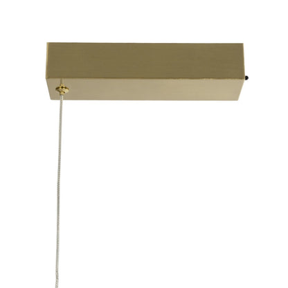 GLOW KLV-101-0166 Κρεμαστό Φωτιστικό Οροφής LED 34W 3400lm 360° AC 220-240V IP20 Ρυθμιζόμενο Λευκό CCT με Χειριστήριο από 2700K έως 6000K Dimmable - Lumileds SMD Chip - Χρυσό Πλατίνα - Μ140 x Π40 x Υ30