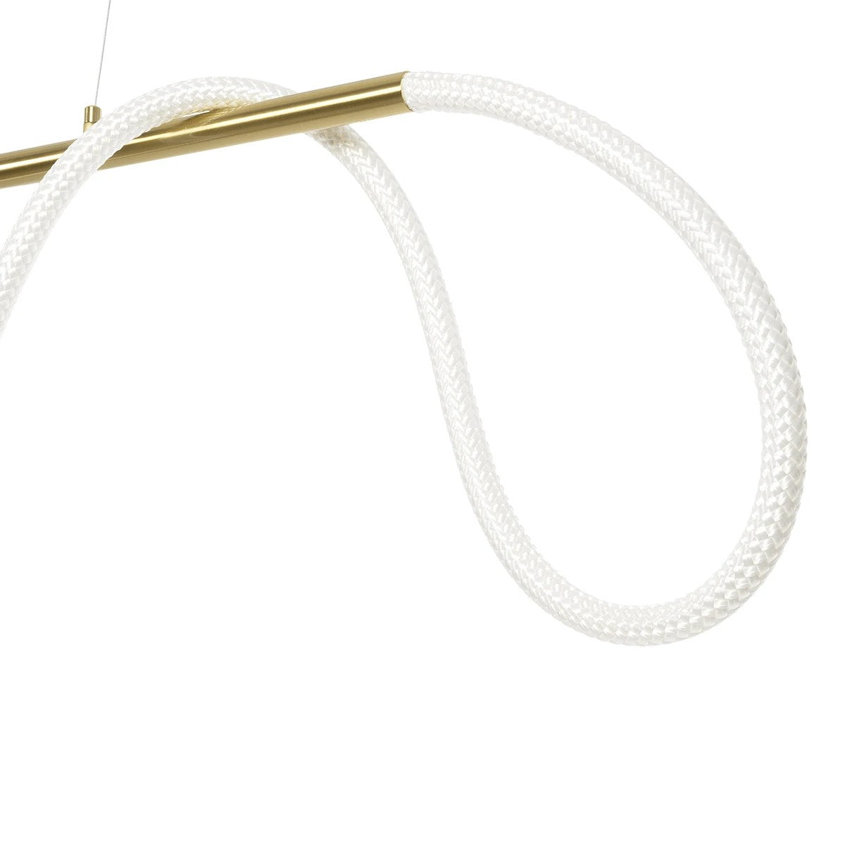 GLOW KLV-101-0167 Κρεμαστό Φωτιστικό Οροφής LED 45W 4500lm 360° AC 220-240V IP20 Ρυθμιζόμενο Λευκό CCT με Χειριστήριο από 2700K έως 6000K Dimmable - Lumileds SMD Chip - Χρυσό Πλατίνα - Μ180 x Π30 x Υ40