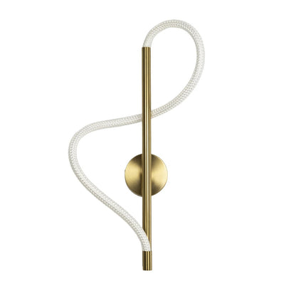 GLOW KLV-101-0168 Φωτιστικό Τοίχου / Απλίκα LED 24W 2400lm 360° AC 220-240V IP20 Ρυθμιζόμενο Λευκό CCT με On/Off 2700K/4500K/6000K - Lumileds SMD Chip - Χρυσό Πλατίνα - Μ30 x Π15 x Υ70