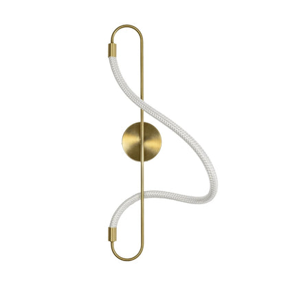 GLOW KLV-101-0169 Φωτιστικό Τοίχου / Απλίκα LED 18W 1800lm 360° AC 220-240V IP20 Ρυθμιζόμενο Λευκό CCT με On/Off 2700K/4500K/6000K - Lumileds SMD Chip - Χρυσό Πλατίνα - Μ30 x Π15 x Υ70