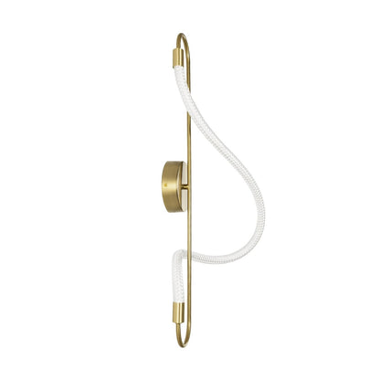 GLOW KLV-101-0169 Φωτιστικό Τοίχου / Απλίκα LED 18W 1800lm 360° AC 220-240V IP20 Ρυθμιζόμενο Λευκό CCT με On/Off 2700K/4500K/6000K - Lumileds SMD Chip - Χρυσό Πλατίνα - Μ30 x Π15 x Υ70