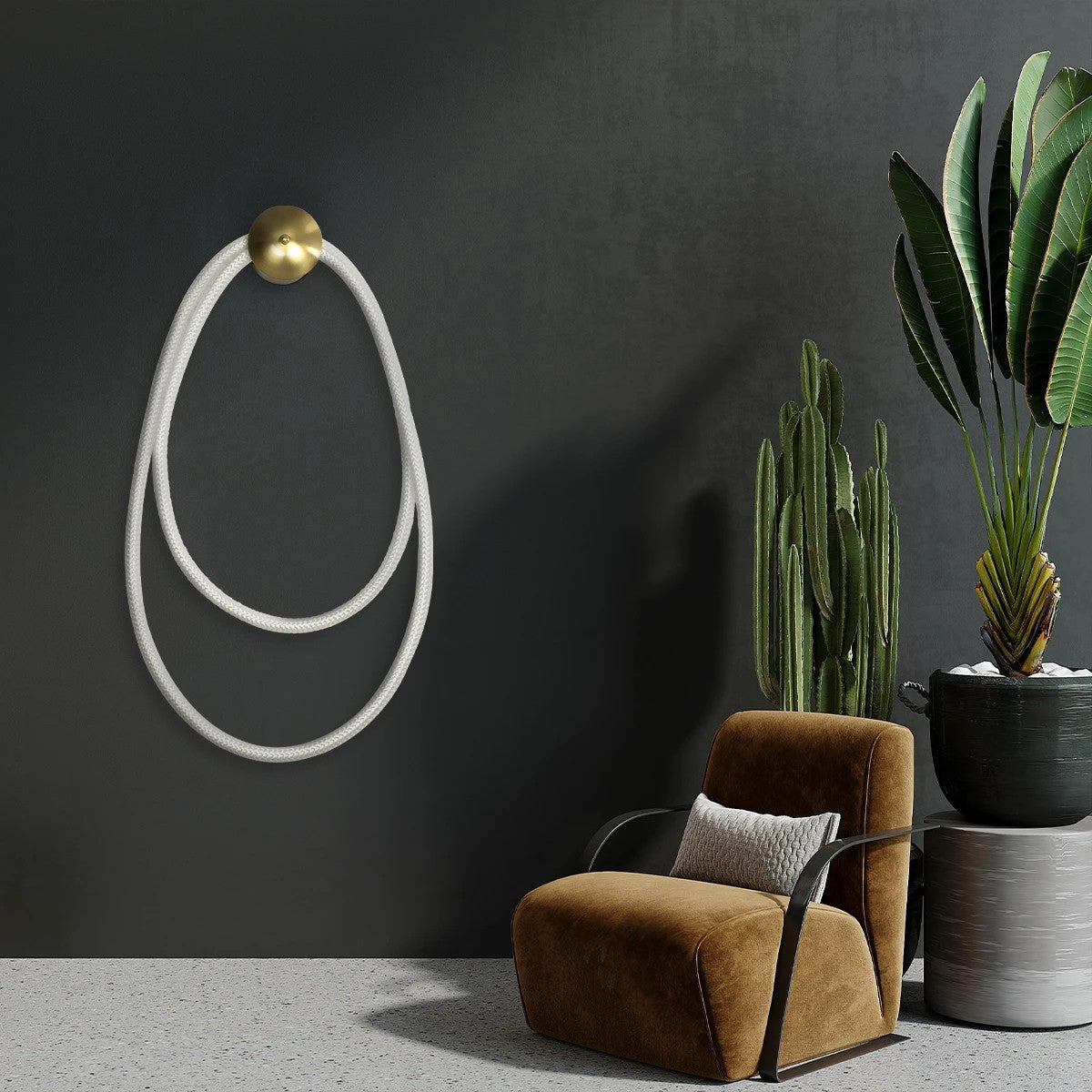 GLOW KLV-101-0170 Φωτιστικό Τοίχου / Απλίκα LED 45W 4500lm 360° AC 220-240V IP20 Ρυθμιζόμενο Λευκό CCT με Χειριστήριο από 2700K έως 6000K Dimmable - Lumileds SMD Chip - Χρυσό Πλατίνα - Μ30 x Π15 x Υ110