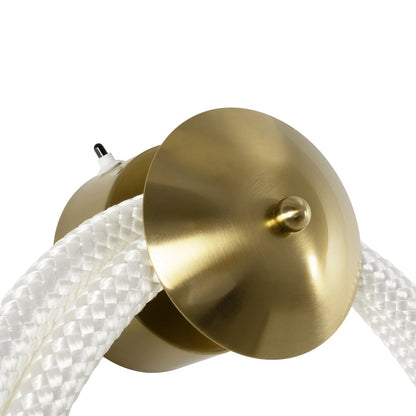 GLOW KLV-101-0170 Φωτιστικό Τοίχου / Απλίκα LED 45W 4500lm 360° AC 220-240V IP20 Ρυθμιζόμενο Λευκό CCT με Χειριστήριο από 2700K έως 6000K Dimmable - Lumileds SMD Chip - Χρυσό Πλατίνα - Μ30 x Π15 x Υ110