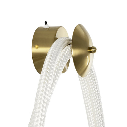 GLOW KLV-101-0170 Φωτιστικό Τοίχου / Απλίκα LED 45W 4500lm 360° AC 220-240V IP20 Ρυθμιζόμενο Λευκό CCT με Χειριστήριο από 2700K έως 6000K Dimmable - Lumileds SMD Chip - Χρυσό Πλατίνα - Μ30 x Π15 x Υ110