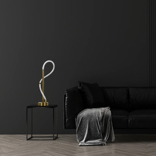 GLOW KLV-101-0172 Επιτραπέζιο Φωτιστικό Πορτατίφ LED 18W 1800lm 360° AC 220-240V IP20 Ρυθμιζόμενο Λευκό CCT με Αφή 2700K/4500K/6000K Dimmable - Lumileds SMD Chip - Χρυσό Πλατίνα - Μ30 x Π30 x Υ60