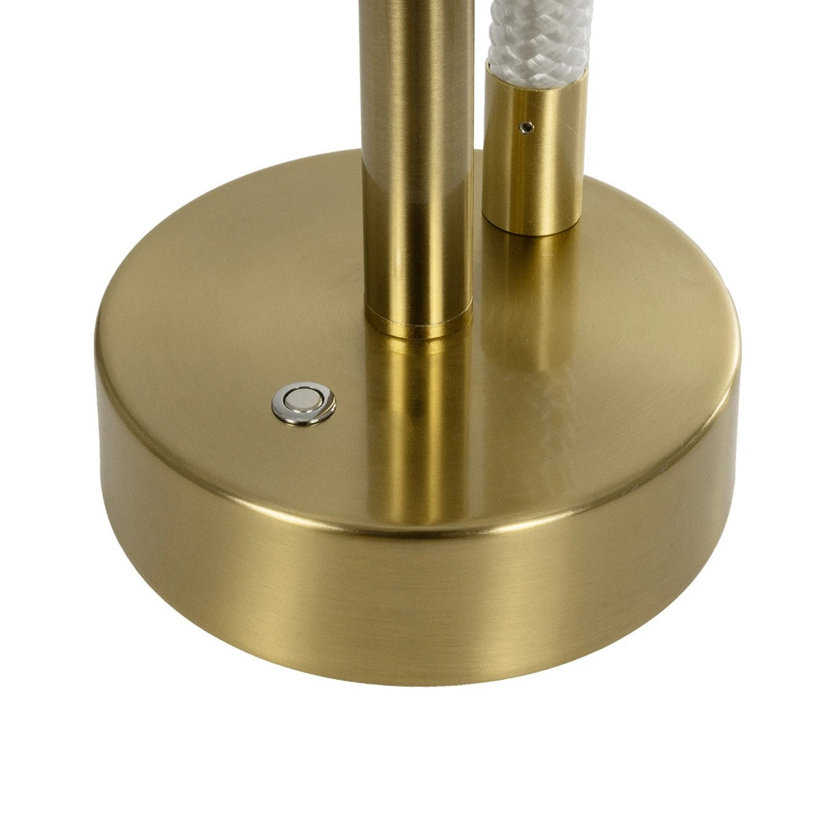 GLOW KLV-101-0172 Επιτραπέζιο Φωτιστικό Πορτατίφ LED 18W 1800lm 360° AC 220-240V IP20 Ρυθμιζόμενο Λευκό CCT με Αφή 2700K/4500K/6000K Dimmable - Lumileds SMD Chip - Χρυσό Πλατίνα - Μ30 x Π30 x Υ60