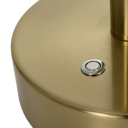 GLOW KLV-101-0172 Επιτραπέζιο Φωτιστικό Πορτατίφ LED 18W 1800lm 360° AC 220-240V IP20 Ρυθμιζόμενο Λευκό CCT με Αφή 2700K/4500K/6000K Dimmable - Lumileds SMD Chip - Χρυσό Πλατίνα - Μ30 x Π30 x Υ60