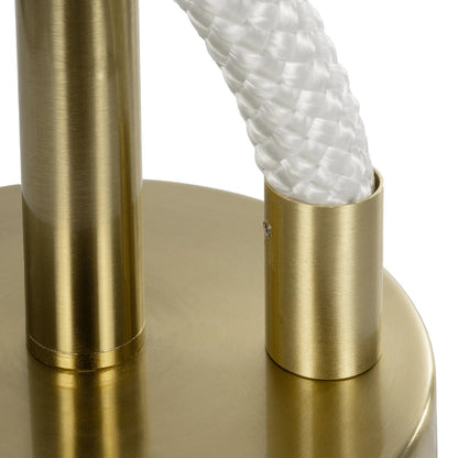 GLOW KLV-101-0172 Επιτραπέζιο Φωτιστικό Πορτατίφ LED 18W 1800lm 360° AC 220-240V IP20 Ρυθμιζόμενο Λευκό CCT με Αφή 2700K/4500K/6000K Dimmable - Lumileds SMD Chip - Χρυσό Πλατίνα - Μ30 x Π30 x Υ60