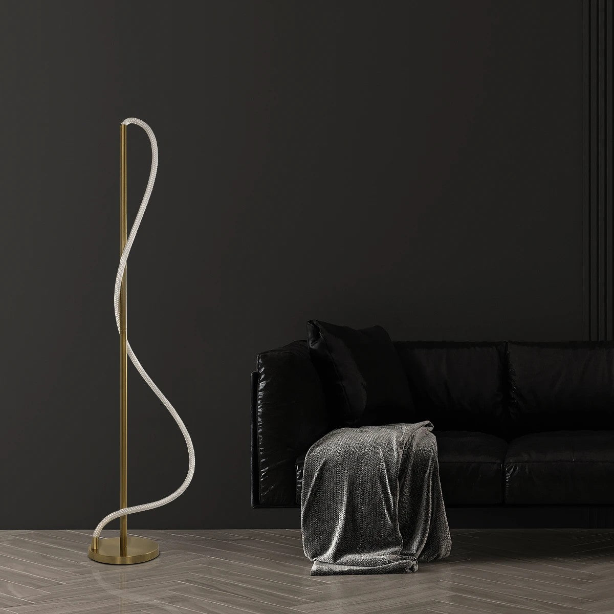 GLOW KLV-101-0173 Επιδαπέδιο Φωτιστικό LED 30W 3000lm 360° AC 220-240V IP20 Ρυθμιζόμενο Λευκό CCT με Αφή 2700K/4500K/6000K Dimmable - Lumileds SMD Chip - Χρυσό Πλατίνα - Μ45 x Π45 x Υ160