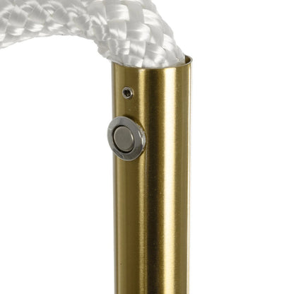 GLOW KLV-101-0173 Επιδαπέδιο Φωτιστικό LED 30W 3000lm 360° AC 220-240V IP20 Ρυθμιζόμενο Λευκό CCT με Αφή 2700K/4500K/6000K Dimmable - Lumileds SMD Chip - Χρυσό Πλατίνα - Μ45 x Π45 x Υ160