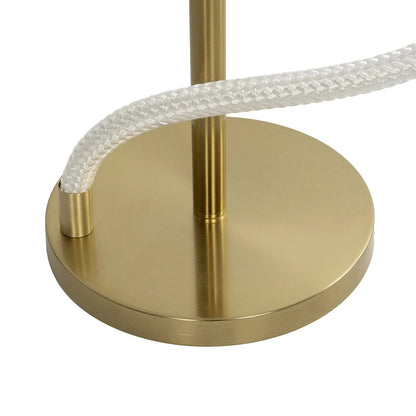 GLOW KLV-101-0173 Επιδαπέδιο Φωτιστικό LED 30W 3000lm 360° AC 220-240V IP20 Ρυθμιζόμενο Λευκό CCT με Αφή 2700K/4500K/6000K Dimmable - Lumileds SMD Chip - Χρυσό Πλατίνα - Μ45 x Π45 x Υ160