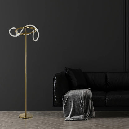 GLOW KLV-101-0174 Επιδαπέδιο Φωτιστικό LED 30W 3000lm 360° AC 220-240V IP20 Ρυθμιζόμενο Λευκό CCT με Αφή 2700K/4500K/6000K Dimmable - Lumileds SMD Chip - Χρυσό Πλατίνα - Μ45 x Π45 x Υ160