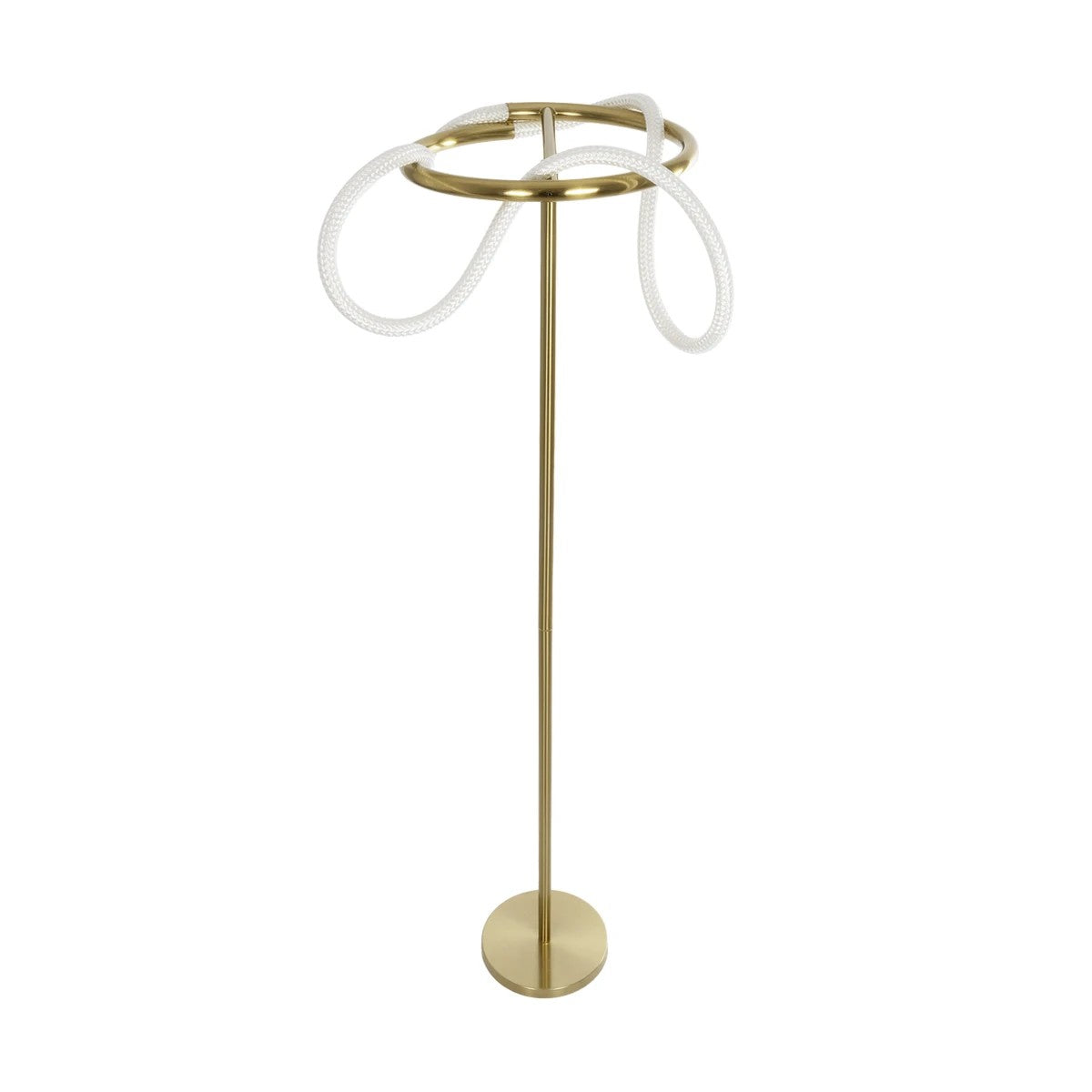 GLOW KLV-101-0174 Επιδαπέδιο Φωτιστικό LED 30W 3000lm 360° AC 220-240V IP20 Ρυθμιζόμενο Λευκό CCT με Αφή 2700K/4500K/6000K Dimmable - Lumileds SMD Chip - Χρυσό Πλατίνα - Μ45 x Π45 x Υ160