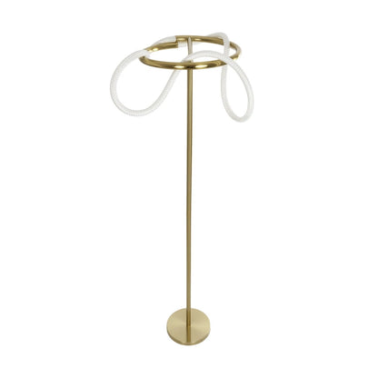 GLOW KLV-101-0174 Επιδαπέδιο Φωτιστικό LED 30W 3000lm 360° AC 220-240V IP20 Ρυθμιζόμενο Λευκό CCT με Αφή 2700K/4500K/6000K Dimmable - Lumileds SMD Chip - Χρυσό Πλατίνα - Μ45 x Π45 x Υ160