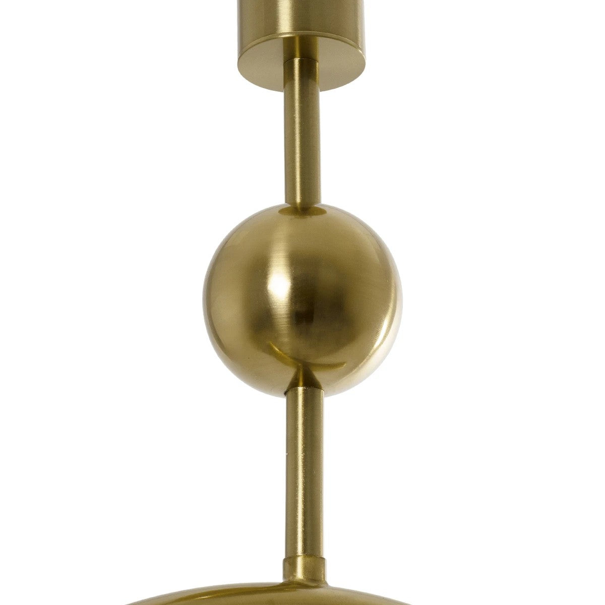 GLOW KLV-101-0175 Κρεμαστό Φωτιστικό Οροφής LED 18W 1800lm 360° AC 220-240V IP20 Ρυθμιζόμενο Λευκό CCT με On/Off 2700K/4500K/6000K - Lumileds SMD Chip - Χρυσό Πλατίνα - Μ30 x Π6 x Υ60