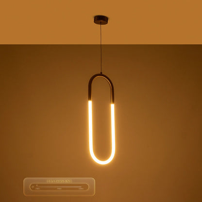 GLOW KLV-101-0176 Κρεμαστό Φωτιστικό Οροφής LED 18W 1800lm 360° AC 220-240V IP20 Ρυθμιζόμενο Λευκό CCT με On/Off 2700K/4500K/6000K - Lumileds SMD Chip - Χρυσό Πλατίνα - Μ20 x Π2.5 x Υ60