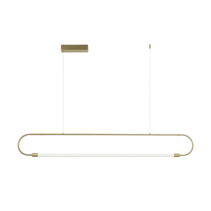 GLOW KLV-101-0177 Κρεμαστό Φωτιστικό Οροφής LED 15W 1500lm 360° AC 220-240V IP20 Ρυθμιζόμενο Λευκό CCT με Χειριστήριο από 2700K έως 6000K Dimmable - Lumileds SMD Chip - Χρυσό Πλατίνα - Μ120 x Π3 x Υ17